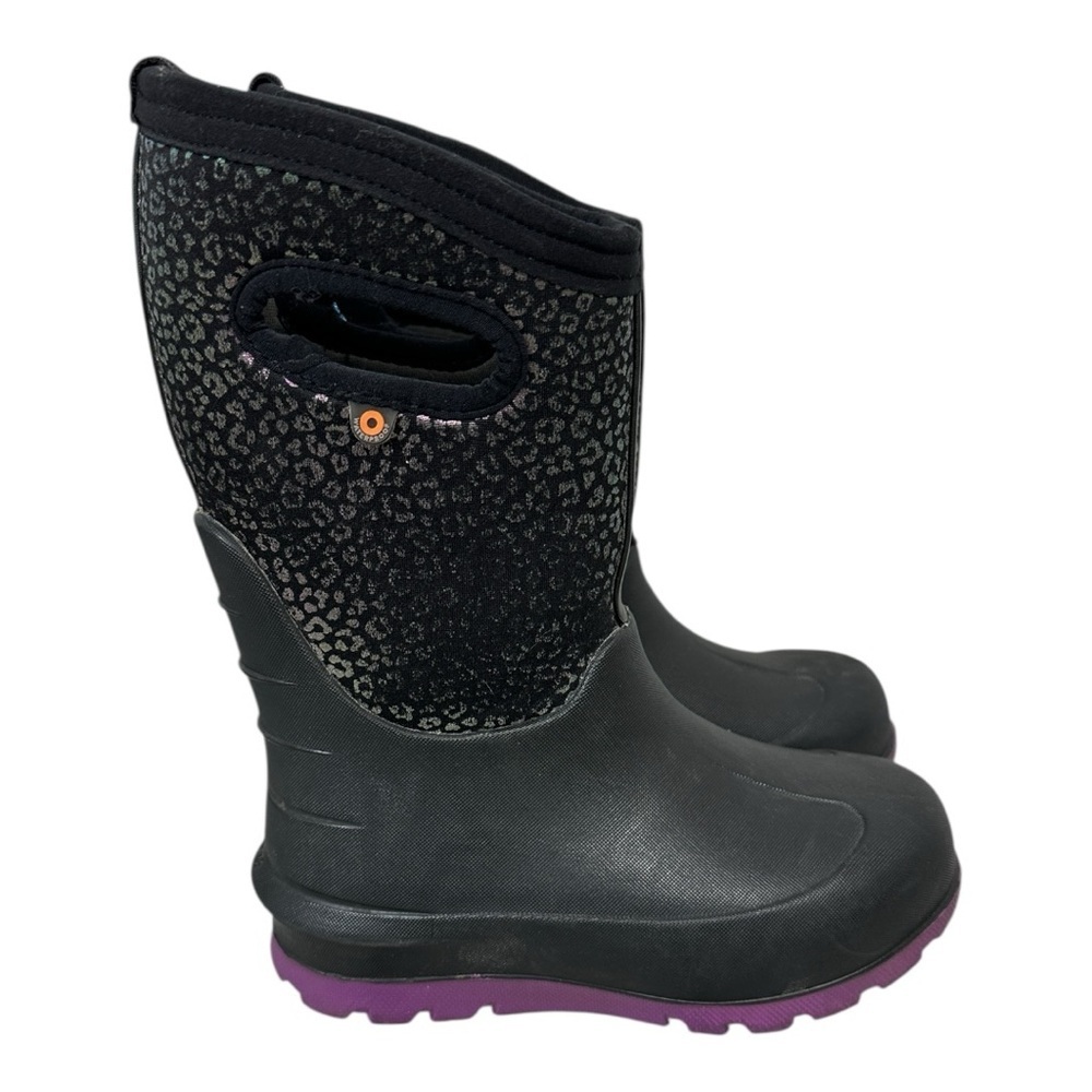 Bogs Kids' Neo Classic Rainbow Leopard Boot size 12